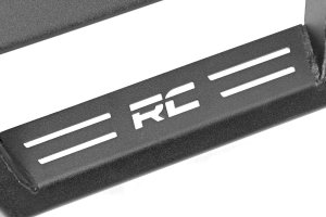 Jeep Wrangler Contoured Drop Steps - Rough Country - Drop Step Design - Textured Black - '07-'18